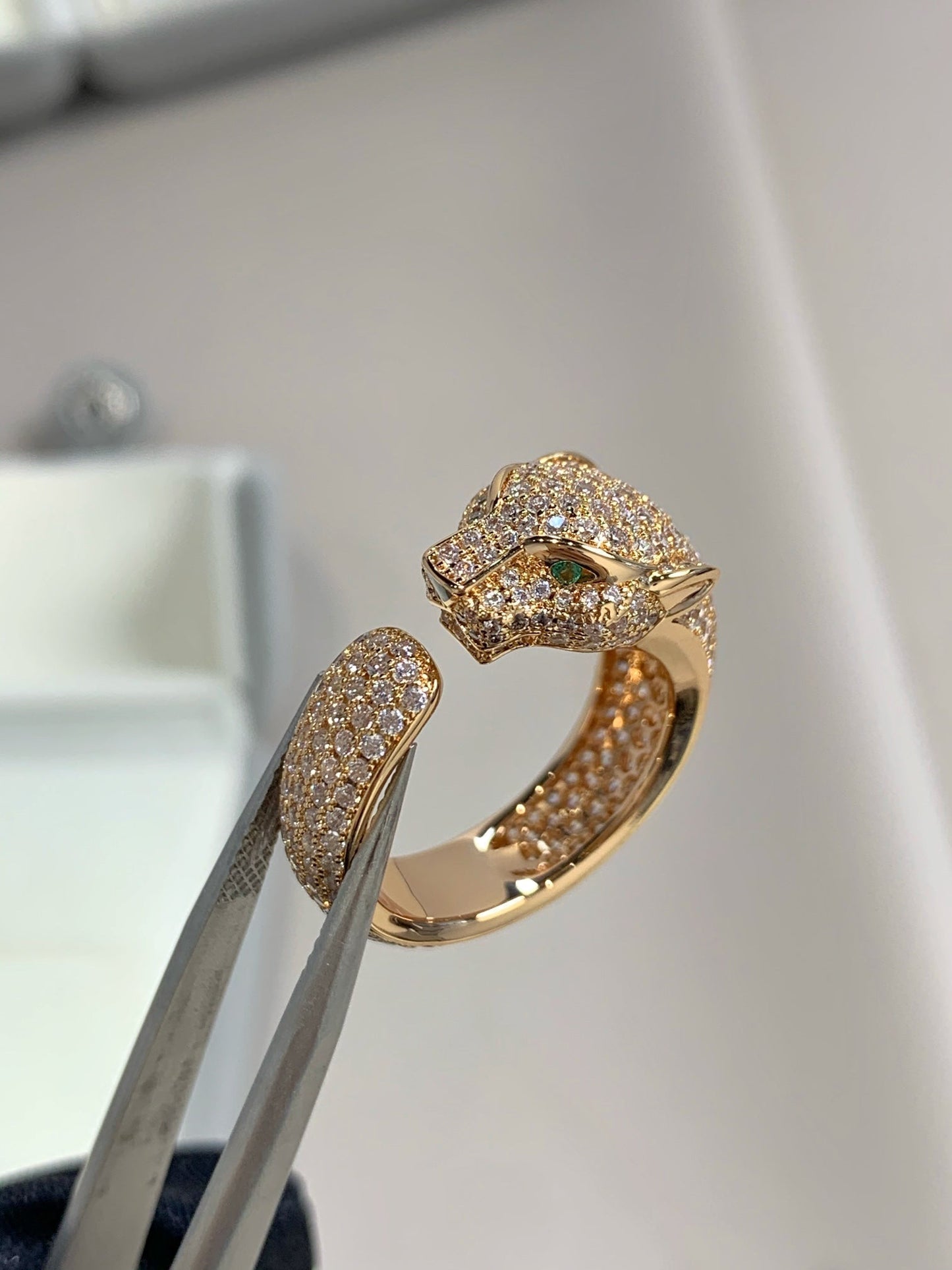 [LuckyStar] PANTHERE ROSÉGOLD-DIAMANTRING