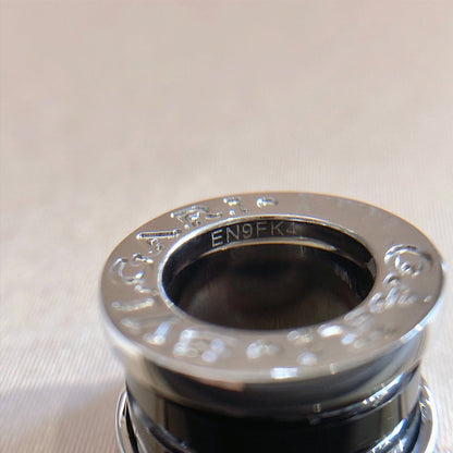 [LuckyStar]ZERO 1 SCHWARZE KERAMIK-SILBER-HALSKETTE