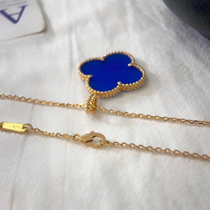 [LuckyStar]CLOVER 25MM HALSKETTE TÜRKIS ROSÉGOLD