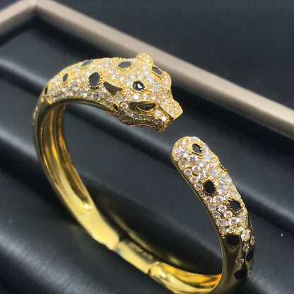 [LuckyStar] PANTHERE GROSSES ARMBAND MIT DIAMANTEN