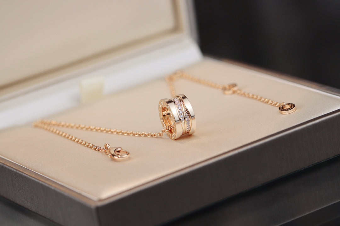 [LuckyStar]ZERO 1 ROSA GOLD DIAMANT HALSKETTE