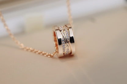 [LuckyStar]ZERO 1 ROSA GOLD DIAMANT HALSKETTE