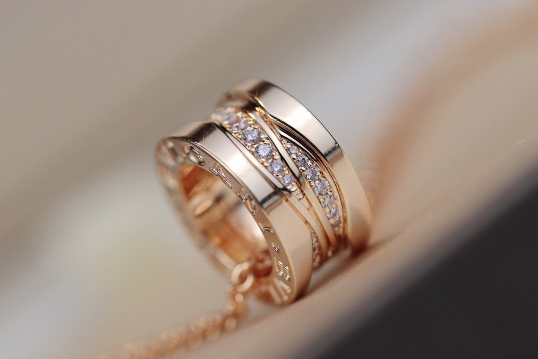 [LuckyStar]ZERO 1 ROSA GOLD DIAMANT HALSKETTE