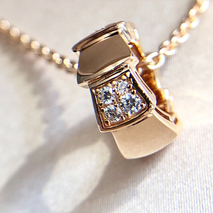 [LuckyStar] SERPENTI ANHÄNGER DIAMANT ROTGOLD HALSKETTE