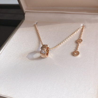 [LuckyStar] SERPENTI ANHÄNGER DIAMANT ROTGOLD HALSKETTE