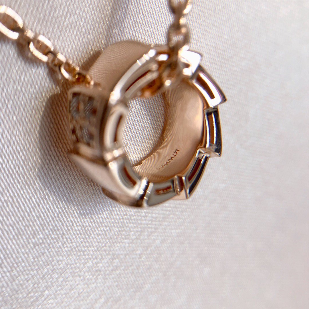 [LuckyStar] SERPENTI ANHÄNGER DIAMANT ROTGOLD HALSKETTE