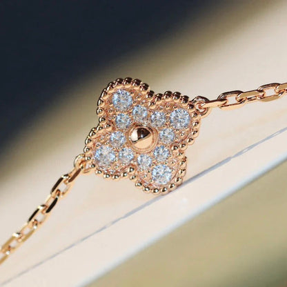 [LuckyStar]CLOVER 20 MOTIFS LASER DIAMOND NECKLACE