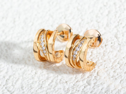 [LuckyStar]ZERO 1 ROTGOLD DIAMANTEN OHRRINGE