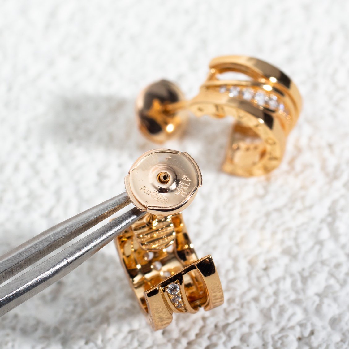 [LuckyStar]ZERO 1 ROTGOLD DIAMANTEN OHRRINGE