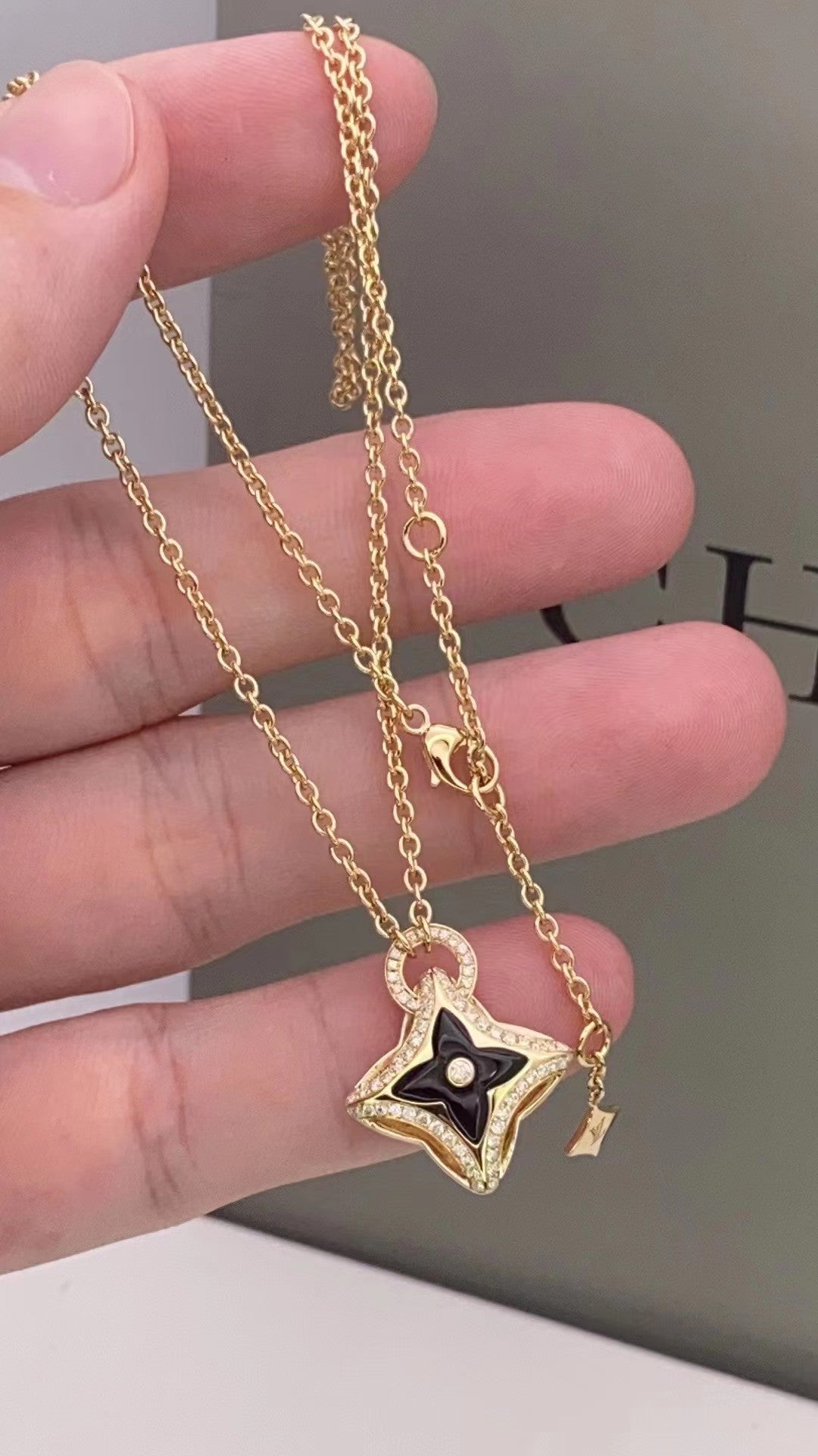 [LuckyStar]Sternanhänger Roségold Diamantkette
