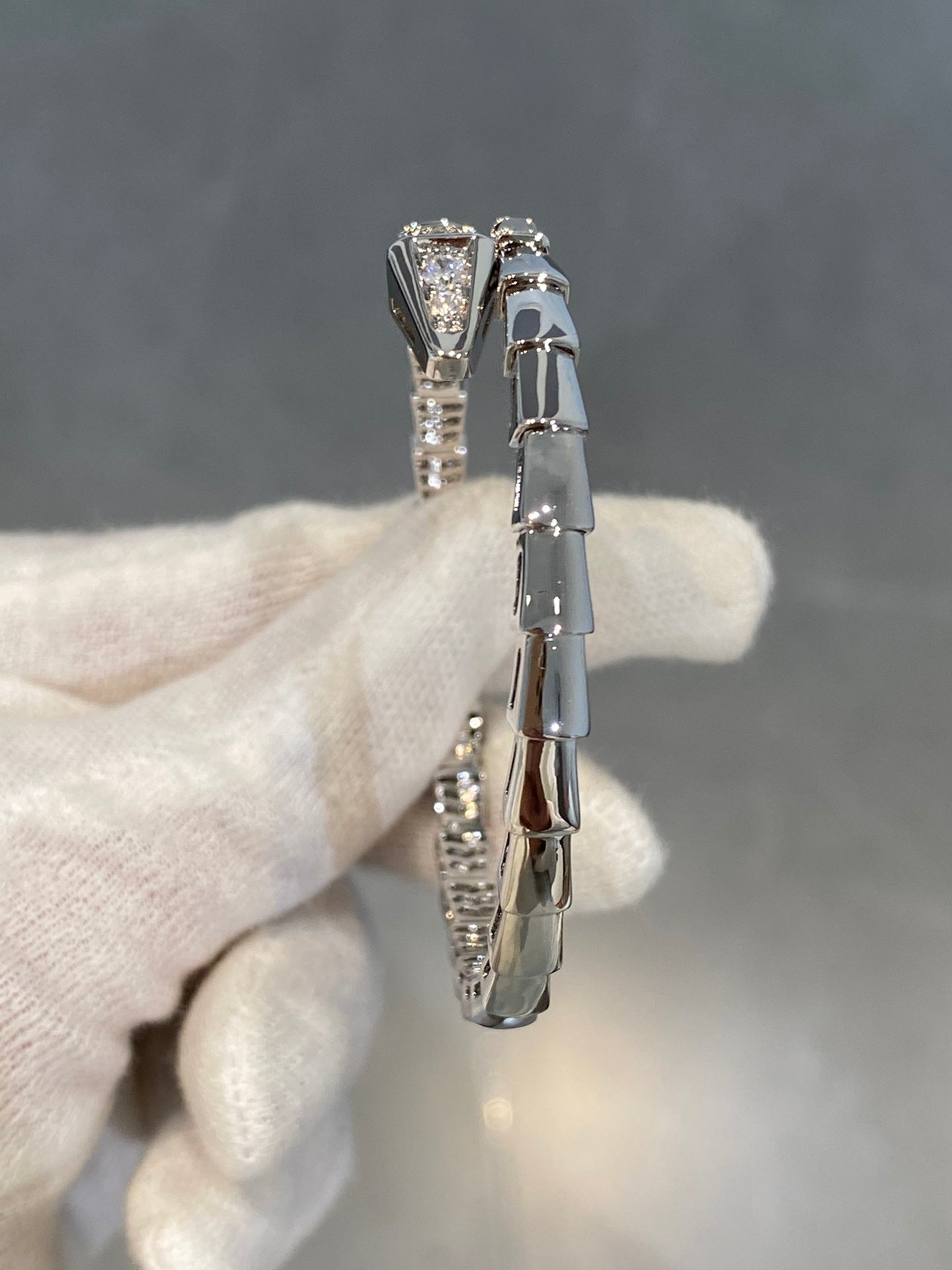 [LuckyStar]SERPENTI ARMBAND DIAMANTEN SILBER