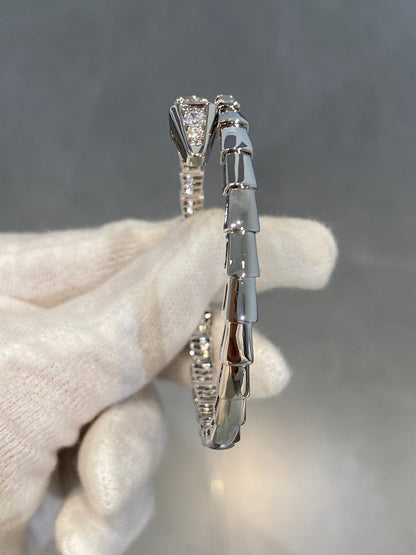 [LuckyStar]SERPENTI ARMBAND DIAMANTEN SILBER