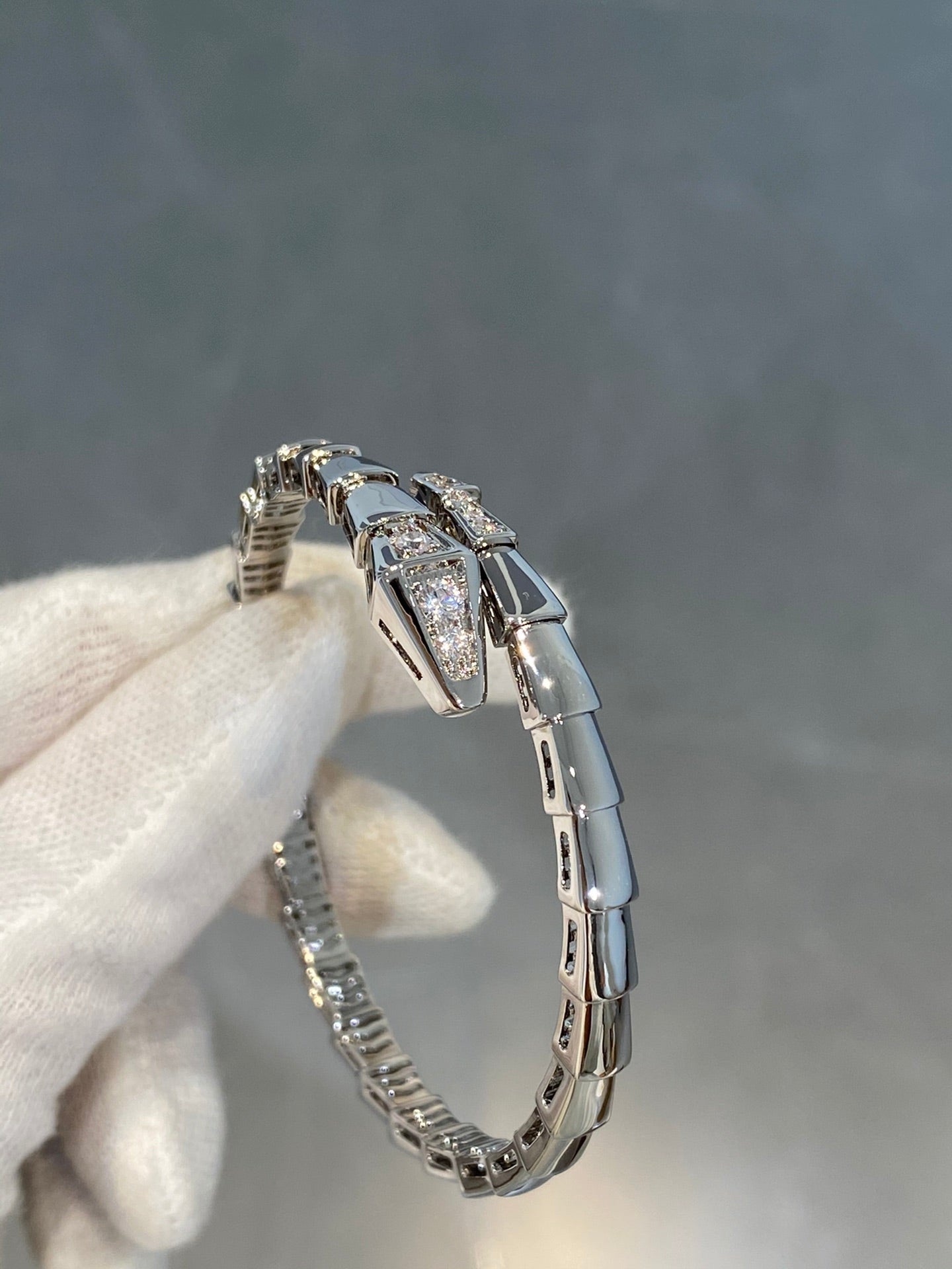 [LuckyStar]SERPENTI ARMBAND DIAMANTEN SILBER