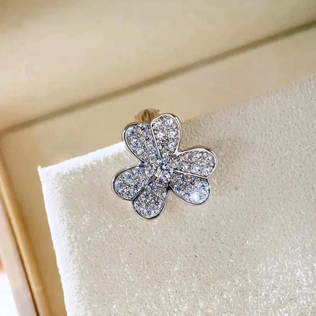 [LuckyStar]CLOVER COMOS DIAMANT OHRRINGE SILBER