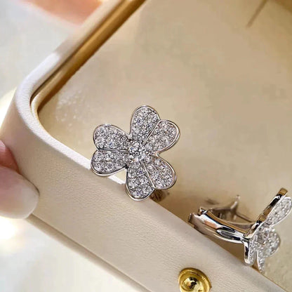 [LuckyStar]CLOVER COMOS DIAMANT OHRRINGE SILBER