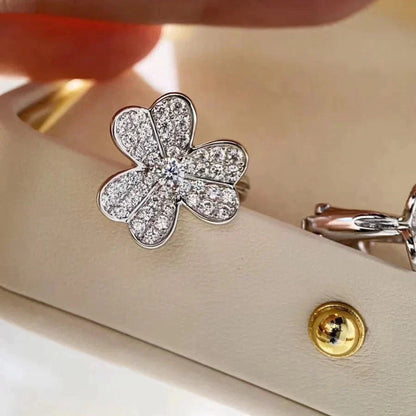 [LuckyStar]CLOVER COMOS DIAMANT OHRRINGE SILBER
