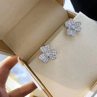 [LuckyStar]CLOVER COMOS DIAMANT OHRRINGE SILBER