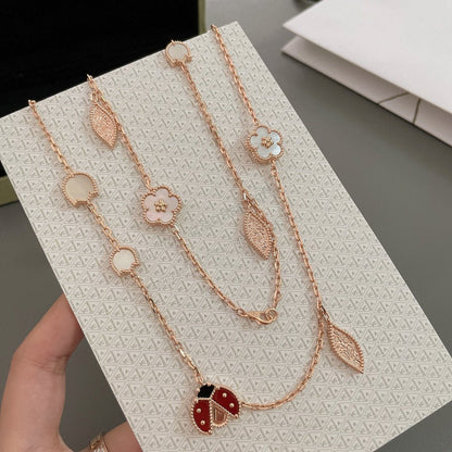 [LuckyStar]LUCKY SPRING 15 MOTIVE ROSÉGOLD HALSKETTE