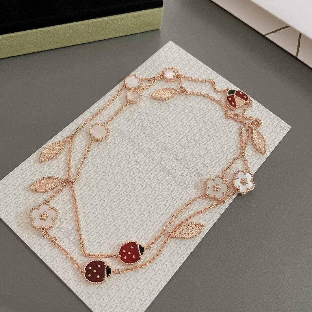 [LuckyStar]LUCKY SPRING 15 MOTIVE ROSÉGOLD HALSKETTE