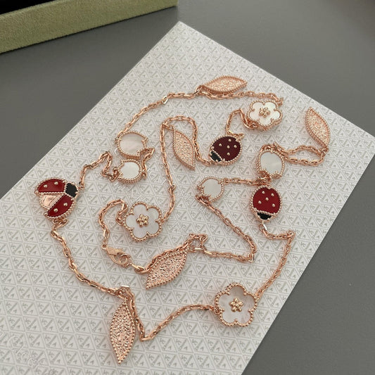 [LuckyStar]LUCKY SPRING 15 MOTIVE ROSÉGOLD HALSKETTE