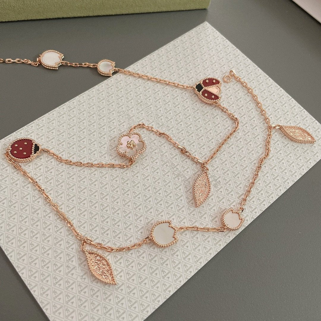 [LuckyStar]LUCKY SPRING 15 MOTIVE ROSÉGOLD HALSKETTE