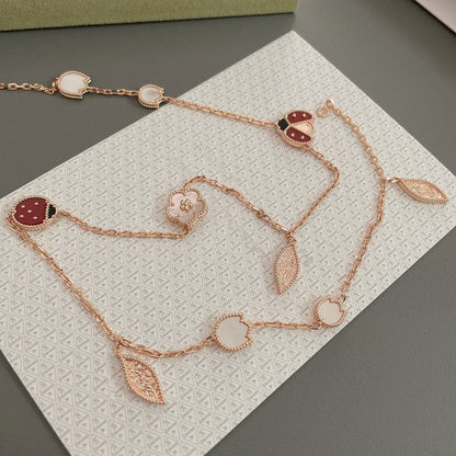 [LuckyStar]LUCKY SPRING 15 MOTIVE ROSÉGOLD HALSKETTE