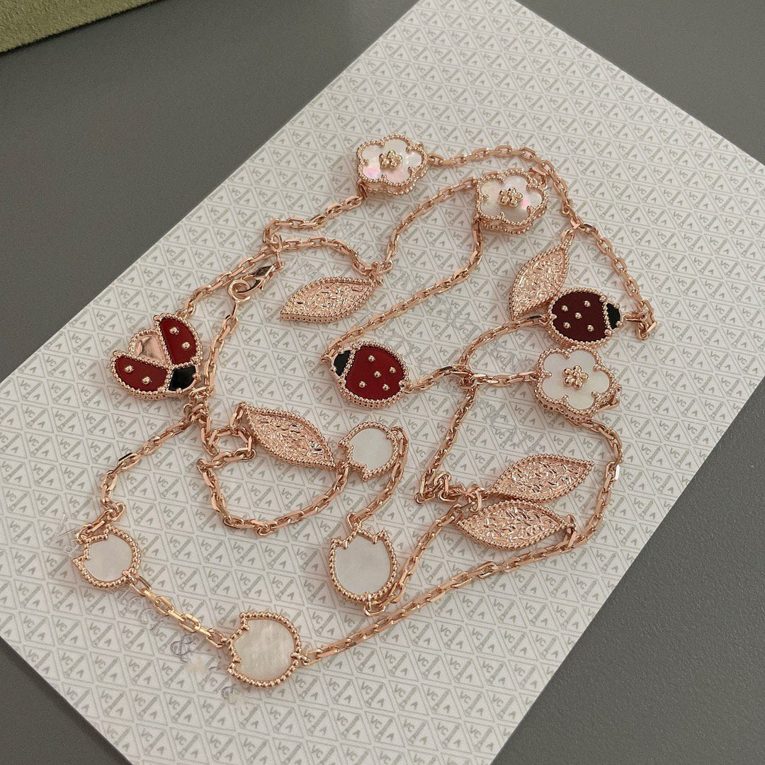[LuckyStar]LUCKY SPRING 15 MOTIVE ROSÉGOLD HALSKETTE