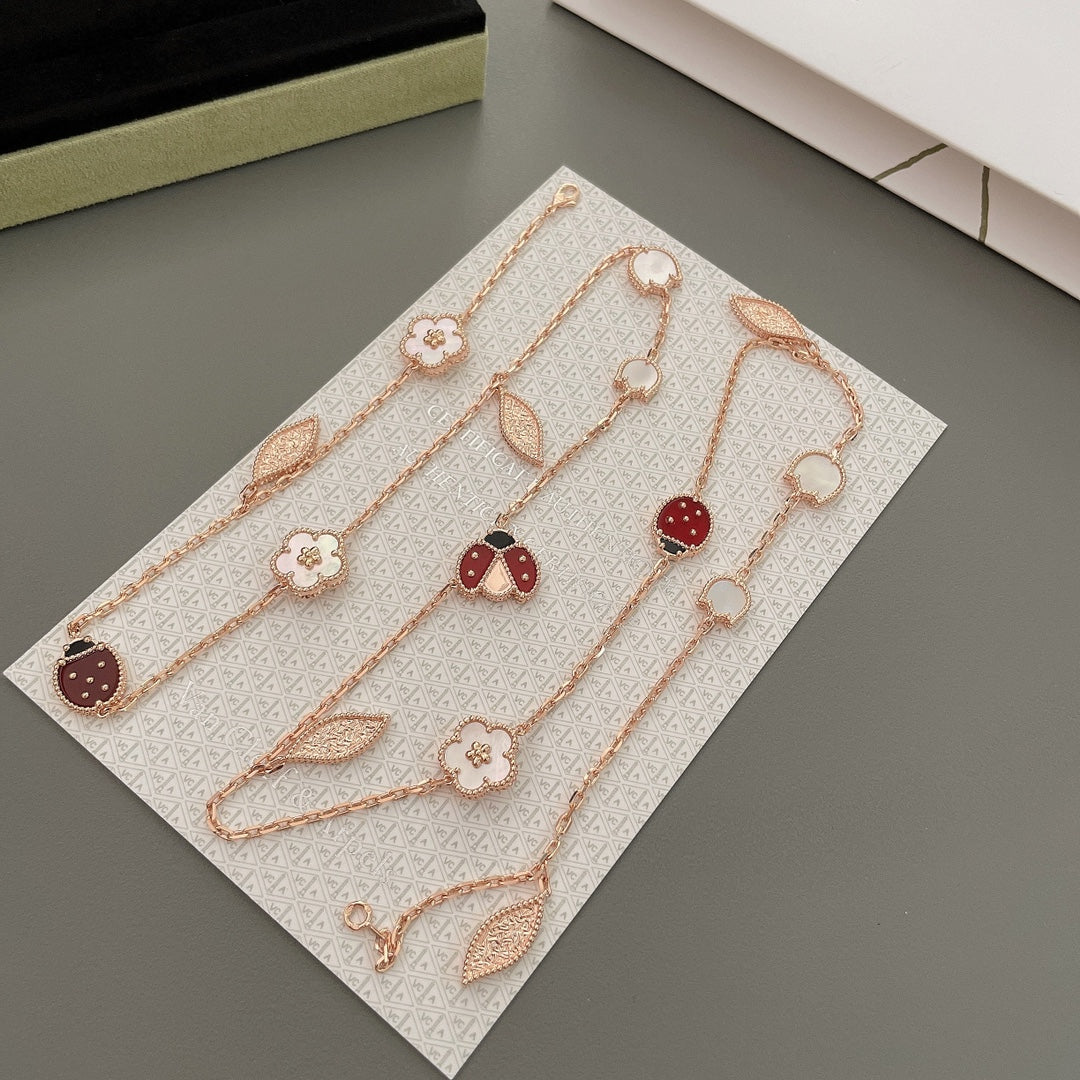 [LuckyStar]LUCKY SPRING 15 MOTIVE ROSÉGOLD HALSKETTE