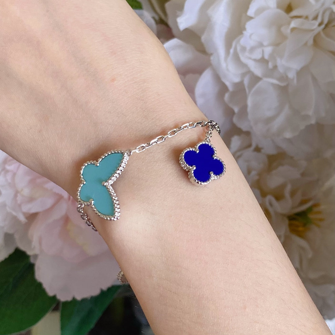 [LuckyStar]LUCKY SPRING SILBERARMBAND 4 MOTIV