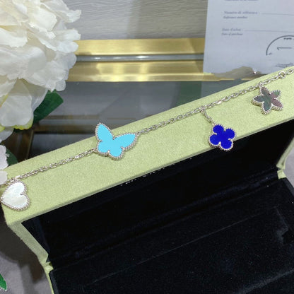 [LuckyStar]LUCKY SPRING SILBERARMBAND 4 MOTIV