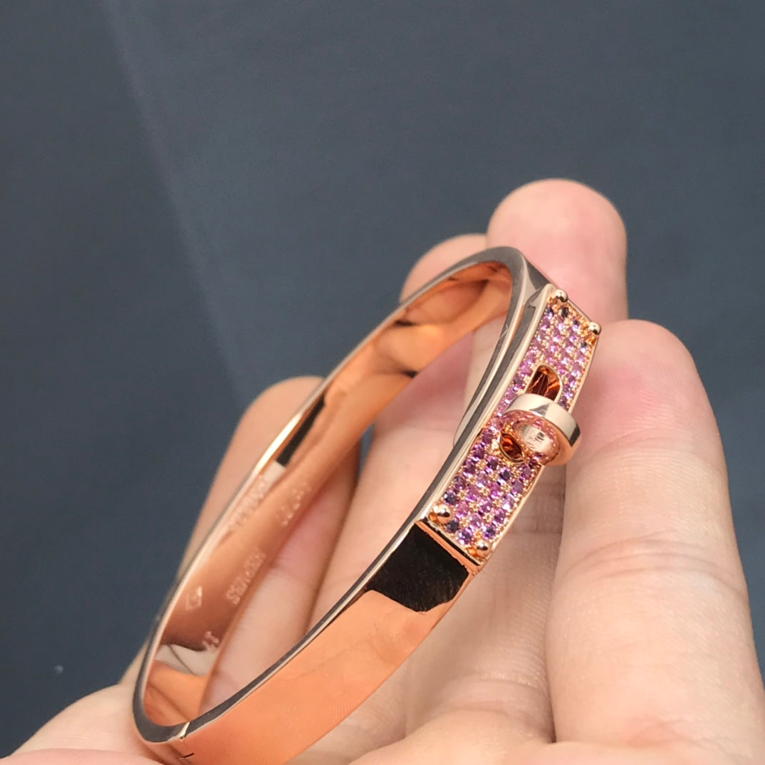 [LuckyStar]KELLY ARMBAND ROSA DIAMANT