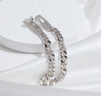 [LuckyStar]KELLY CHAIN ​​SILBER DIAMANTARMBAND