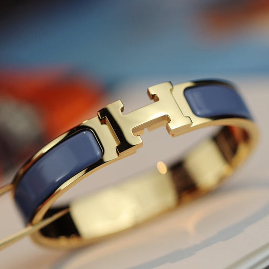[LuckyStar]H ARMBAND 12MM BLAU GRAU