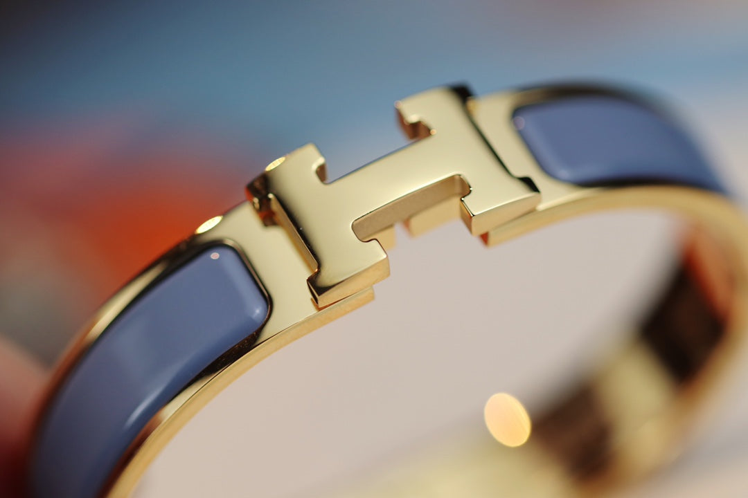 [LuckyStar]H ARMBAND 12MM BLAU GRAU