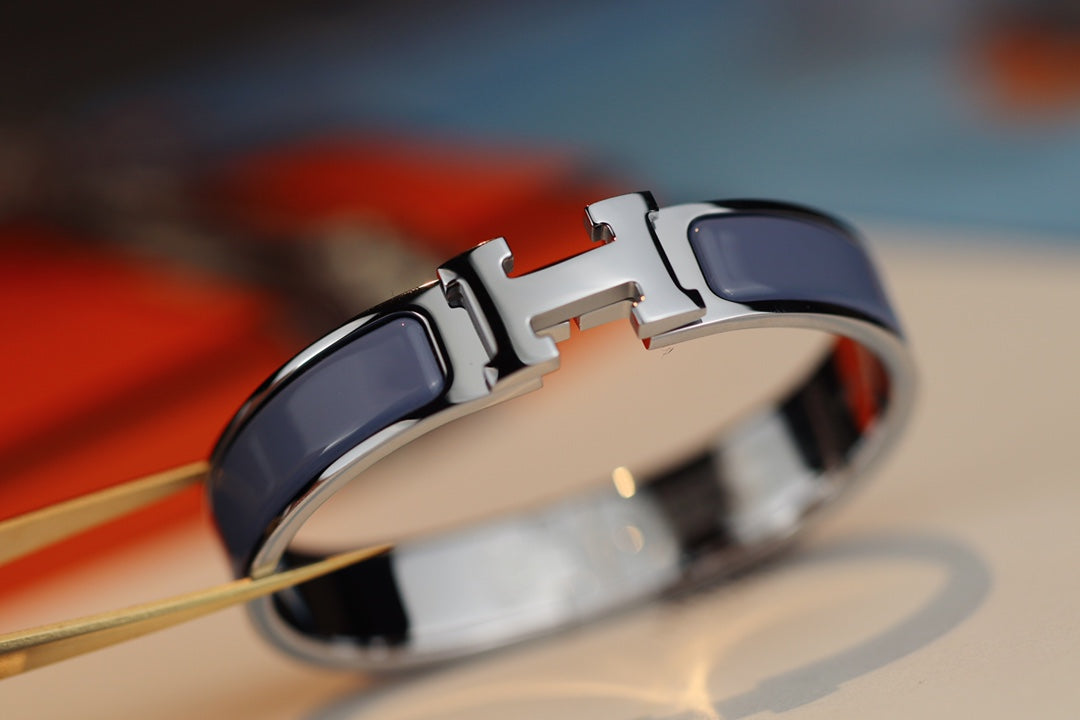 [LuckyStar]H ARMBAND 12MM BLAU GRAU