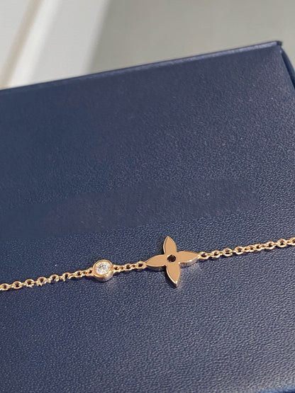 [LuckyStar]Stern-Diamant-Rotgold-Armband