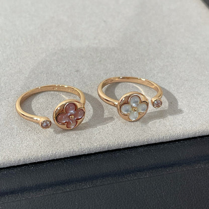 [LuckyStar]SUN 1 DIAMANT ROSA MOP RING