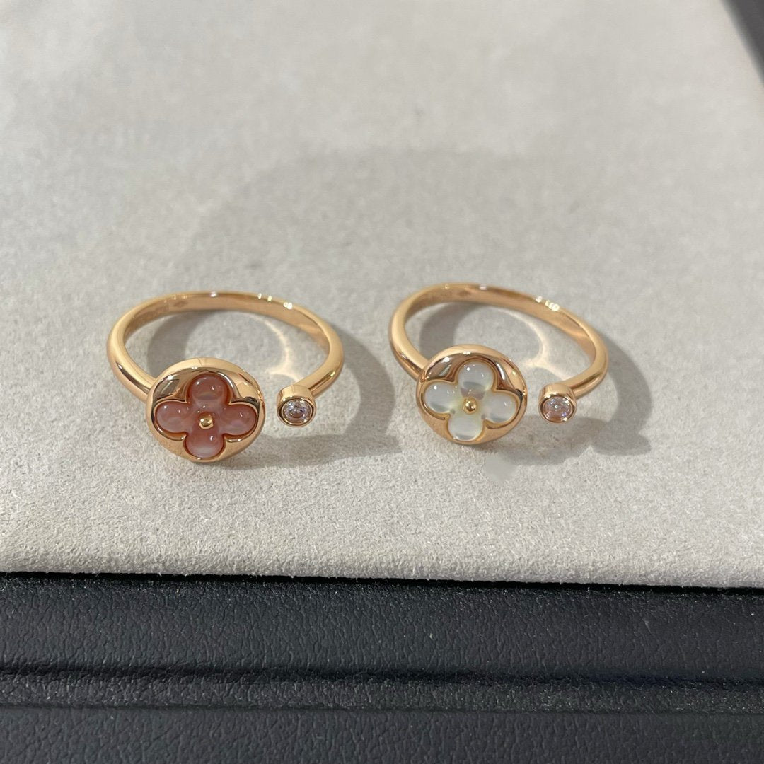 [LuckyStar]SUN 1 DIAMANT ROSA MOP RING