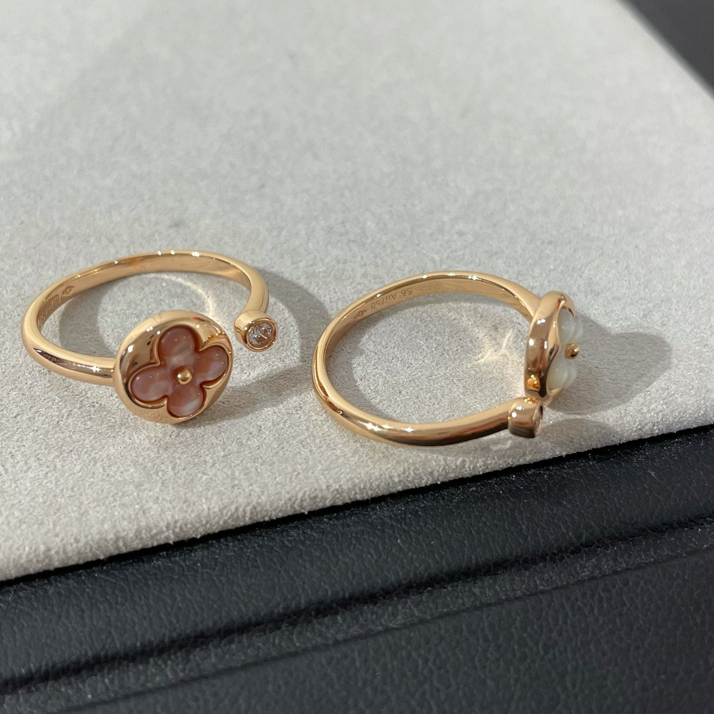 [LuckyStar]SUN 1 DIAMANT ROSA MOP RING