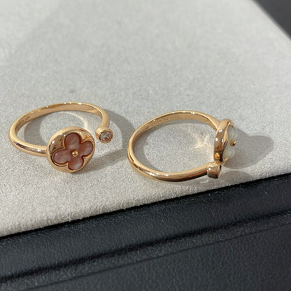 [LuckyStar]SUN 1 DIAMANT ROSA MOP RING
