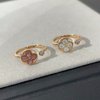 [LuckyStar]SUN 1 DIAMANT ROSA MOP RING