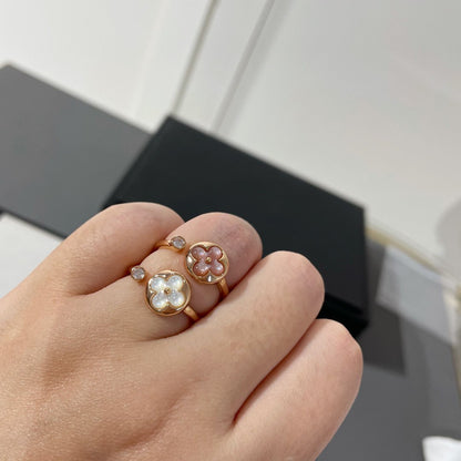 [LuckyStar]SUN 1 DIAMANT ROSA MOP RING