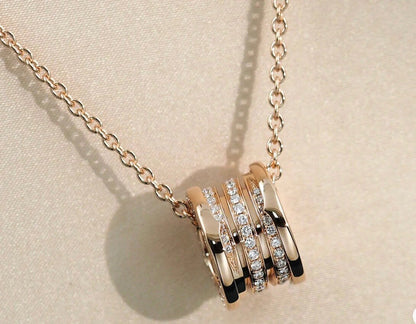 [LuckyStar]ZERO 1 ROSA GOLD DIAMANT HALSKETTE