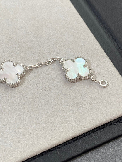 [LuckyStar]CLOVER SILBER MOP 5 MOTIV ARMBAND 