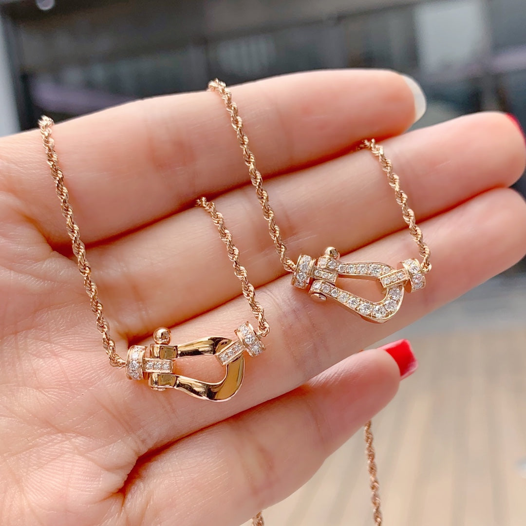 [LuckyStar]FORCE 10 Roségold-Diamantkette