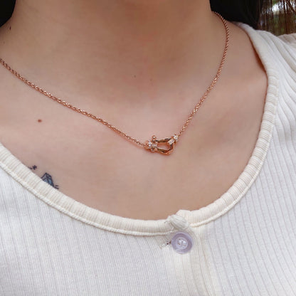 [LuckyStar]FORCE 10 Roségold-Diamantkette