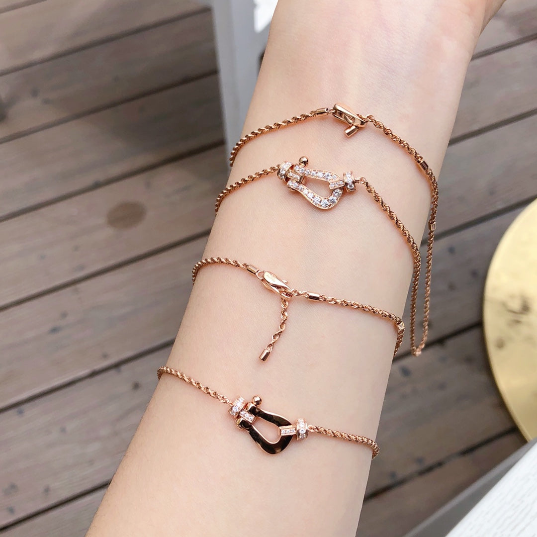 [LuckyStar]FORCE 10 Roségold-Diamantkette