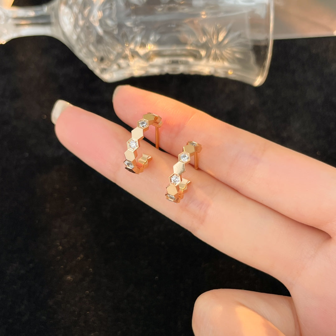 [LuckyStar] BEE LOVE DIAMANT-KREOLEN
