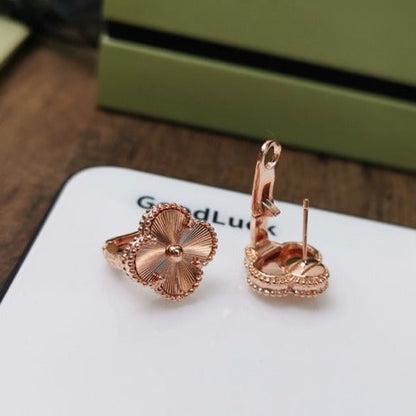[LuckyStar]KLEEBLATT MITTLERE OHRSTECKER