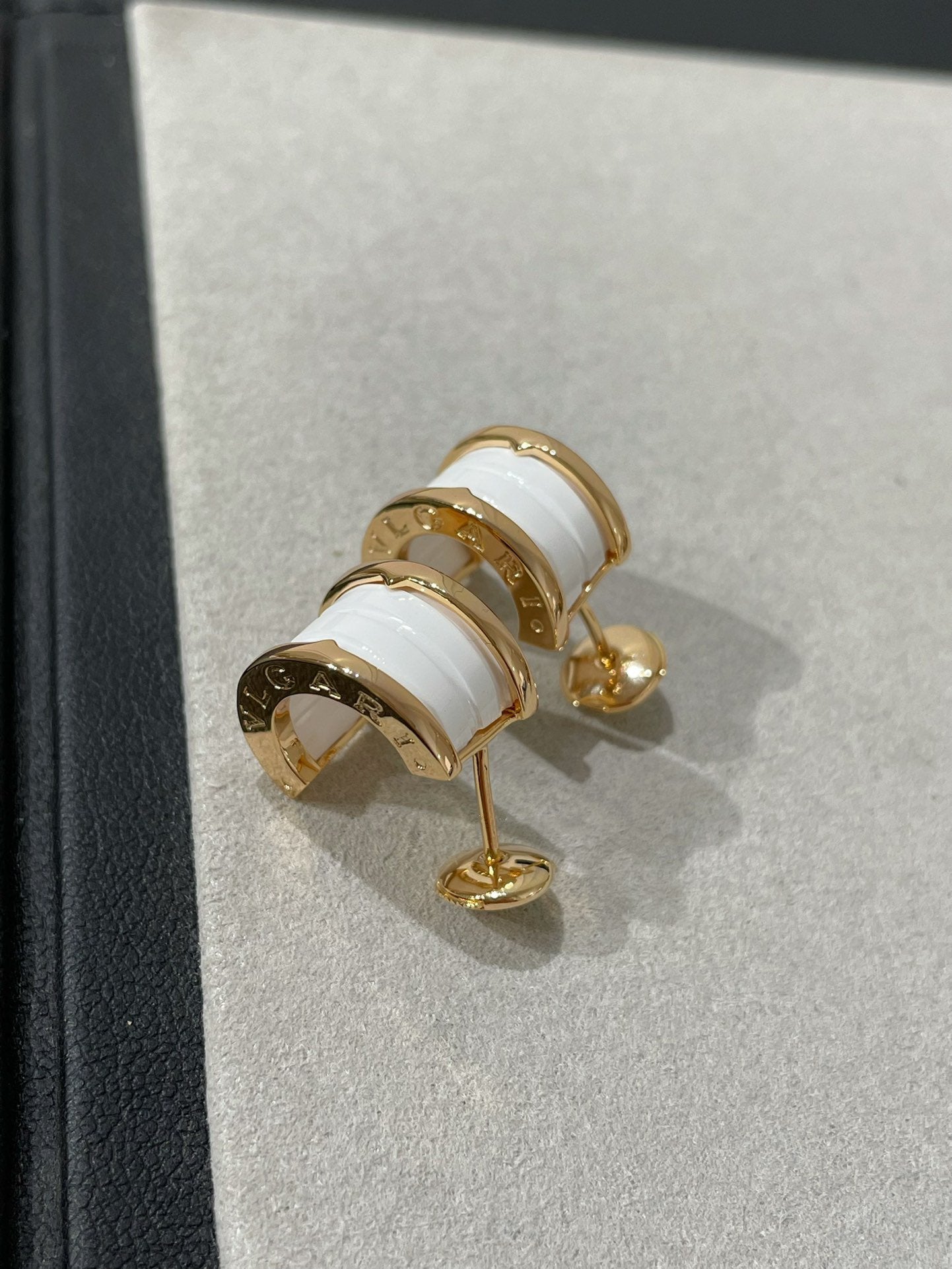[LuckyStar]ZERO 1 ROSA GOLD KERAMIK OHRRINGE
